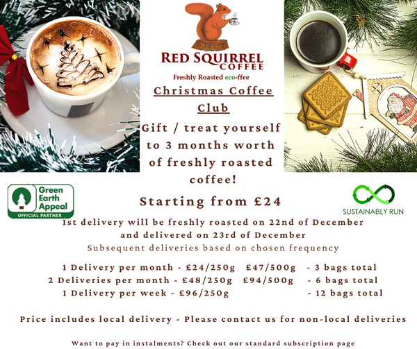 Christmas Coffee Club - 1 Delivery Per Week - 12 Weeks